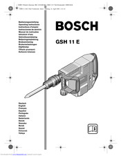 Bosch Gsh 11 E Operating Instructions Manual Pdf Download