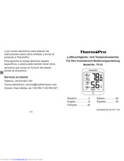 thermopro tp instruction manual manualslib manuals