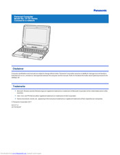 Panasonic CF-20 series Manuals | ManualsLib