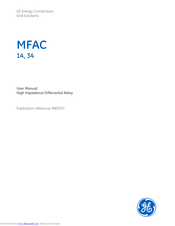 Ge MFAC 34 Manuals | ManualsLib