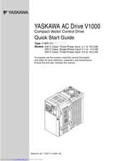 Yaskawa Cimr Vc Series Quick Start Manual Pdf Download