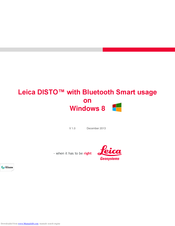 Leica DISTO D8 Manuals | ManualsLib
