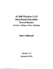 Tp-link AC600 Manuals | ManualsLib