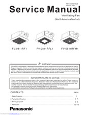 Panasonic FV-0811RFL1 Manuals | ManualsLib