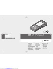 Bosch Glm 120 C Professional Manuals