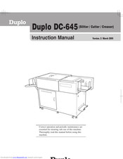 Duplo DC-645 Manuals | ManualsLib