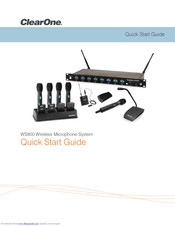 Clearone Ws800 Quick Start Manual Pdf Download