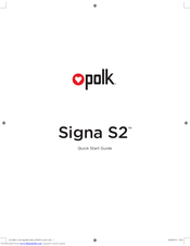 Polk mono Signa S2 Manuals | ManualsLib