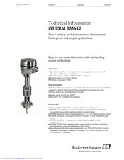 Endress Hauser Itherm Tm401 Manuals