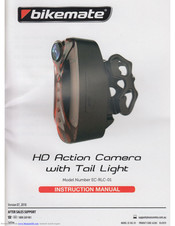 bikemate hd action camera with tail light