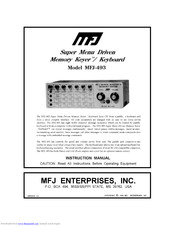 Mfj Memory Keyer MFJ-493 Manuals | ManualsLib