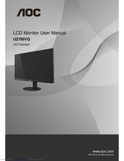 Aoc U2790VQ Manuals | ManualsLib