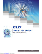 Msi MS-7599 Manuals | ManualsLib