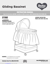 delta gliding bassinet 27202