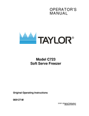 taylor c713 troubleshooting