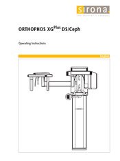 Sirona Orthophos Xg Plus Ds Ceph Manuals
