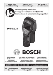 Bosch D Tect 120 Manuals