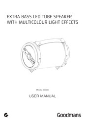 goodmans extra bass led tube speaker