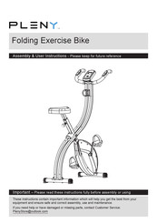 pleny foldable exercise bike