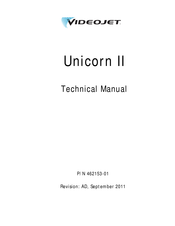 Videojet Unicorn Ii Technical Manual Pdf Download Manualslib