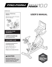 proform smart power 10.0 spin bike