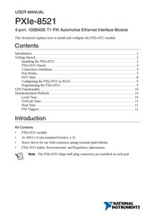 National Instruments PXIe-8521 Manuals