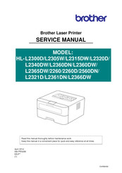 Brother Hl L2305w Manuals Manualslib