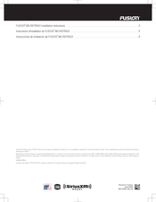 Fusion MS-RA70NSX Manuals