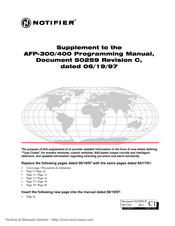 Notifier AFP-400 Manuals | ManualsLib