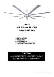 Lucci Airfusion Resort Manuals