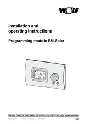 Wolf Bm Solar Manuals Manualslib