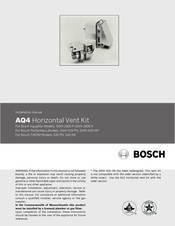 Bosch Aq4 Manuals