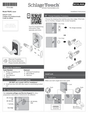 lever fe695 touch schlage instructions installation manual manualslib manuals