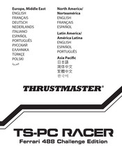 Thrustmaster Ts Pc Racer Ferrari 488 Challenge Edition Manuals