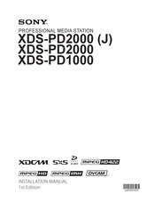 Sony Xds Pd00 J Manuals Manualslib