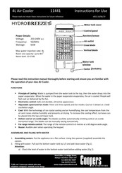 hydrobreeze air cooler