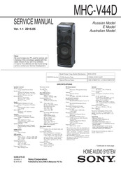 sony mhc v44d
