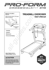 Pro-form 831.24853.0 Manuals | ManualsLib