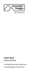 mountain buggy nano manual