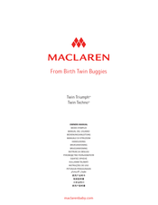 maclaren twin techno manual