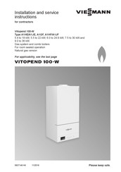 Viessmann Vitopend 100 W Manuals Manualslib