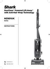 Shark Duoclean Powered Lift Away Nz801uk Series Manuals Manualslib