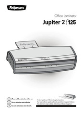 Fellowes Jupiter 2 125 Manuals Manualslib