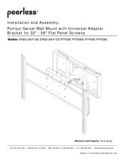 Peerless Av Smartmount Universal Flat Panel Wall Mount Sf640p The Home Depot