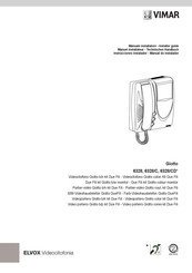 Vimar Elvox Giotto 6328 Installer S Manual Pdf Download