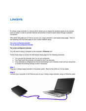 Linksys RE6700 Manuals | ManualsLib