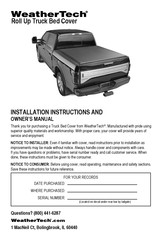 Weathertech Truck Bed Cover Manuals Manualslib