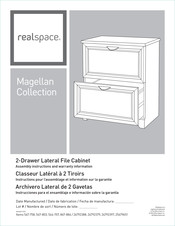 Realspace 2 Drawer Lateral File Cabinet Manuals Manualslib