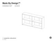 target made by design horizontal bookshelf