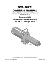 Sta-rite Signature 2000 Manuals | ManualsLib